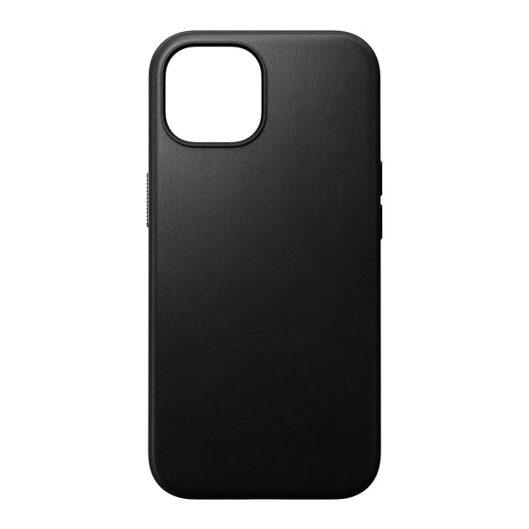 Nomad Modern Leather Case for iPhone 15 - Black