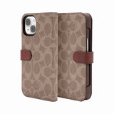 Coach Signature C Tan Wallet Case for iPhone 13/14