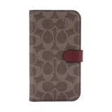 Coach Signature C Tan Wallet Case for iPhone 13/14