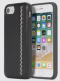 Diesel Leather Zip Black Leather Co-Mold Case for iPhone 7+/8+