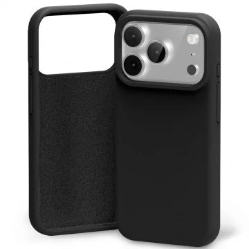 Goospery Soft Feeling Matte Black Silicone Case for iPhone 17 Pro