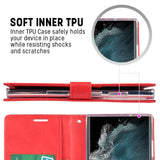 Goospery Mercury Red Magsafe Wallet Case for Samsung Galaxy S25