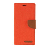 Goospery Orange Canvas Diary Folio case for iPhone X/XS