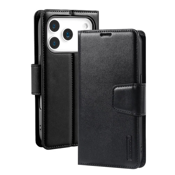 Hanman Black Executive 2-Piece Wallet for iPhone 17 Pro