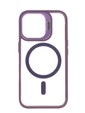 Boomtique Clear Purple Magsafe Case for iPhone 16
