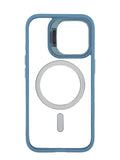 Boomtique Clear Blue Magsafe Case for iPhone 16