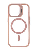 Boomtique Clear Pink Magsafe Case for iPhone 16