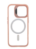 Boomtique Clear Pink Magsafe Case for iPhone 16