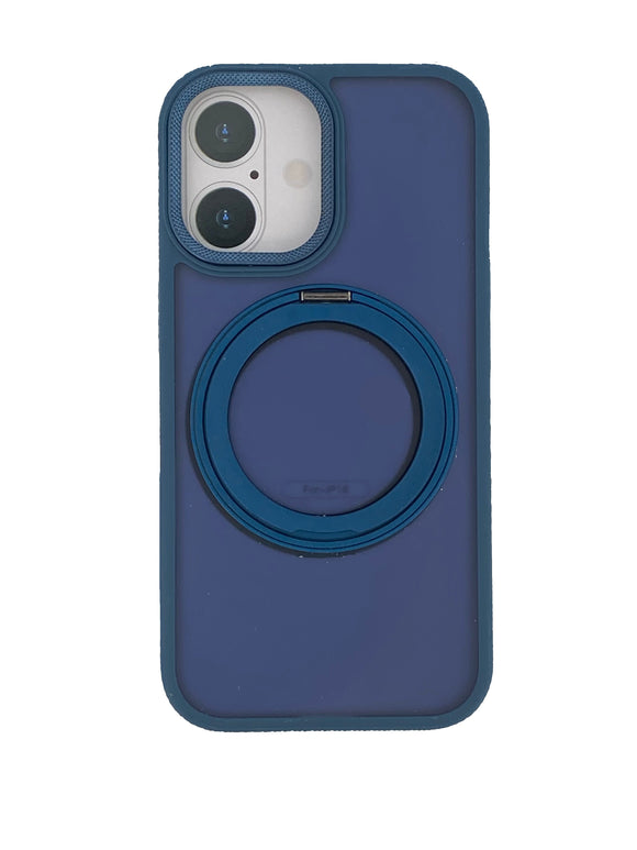 Boomtique Blue MagFold Ring Case for iPhone 16