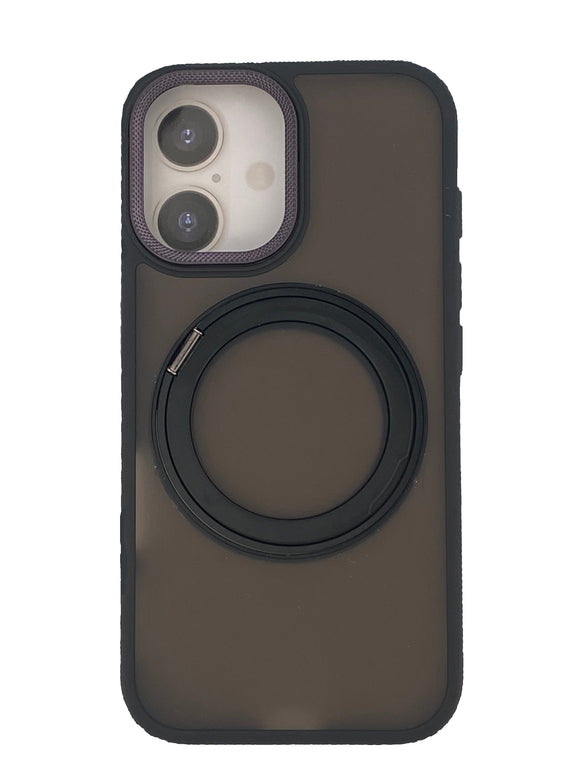 Boomtique Black MagFold Ring Case for iPhone 16