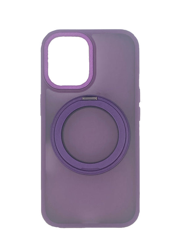 Boomtique Purple MagFold Ring Case for iPhone 16