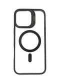 Boomtique Clear Black Magsafe Case for iPhone 17