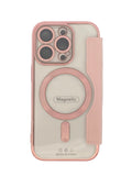 Boomtique Clear Rose Gold Magsafe Wallet Case for iPhone 15 Pro