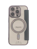 Boomtique Clear Black Magsafe Wallet Case for iPhone 16 Pro