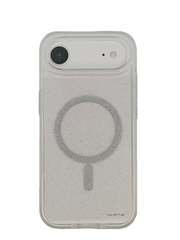 Boomtique Clear Glitter Magsafe Case for iPhone 17 Air