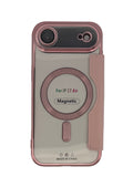 Boomtique Clear Rose Gold Magsafe Wallet Case for iPhone 17 Air