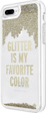 Kate Spade New York Glitter Is My Favorite Color Clear Liquid Glitter Case for iPhone 7+/8+
