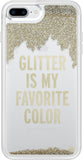 Kate Spade New York Glitter Is My Favorite Color Clear Liquid Glitter Case for iPhone 7+/8+