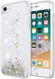 Kate Spade New York Liquid Glitter Case with Gold and Silver Stars for iPhone 7/8