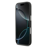 Lacoste Petit Piqué Black with Silver Rim Case for iPhone 17 Pro / 18 Pro - MagSafe Compatible