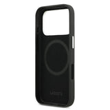 Lacoste Petit Piqué Black with Silver Rim Case for iPhone 17 Pro / 18 Pro - MagSafe Compatible