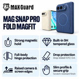 MaxGuard Burgundy Magsafe Fold Case for iPhone Duo