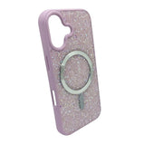 MaxGuard Stylish Light Purple Diamond MagSafe Case for iPhone 17
