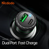Mcdodo 38W Dual Port Car Charger for USB and USB-C