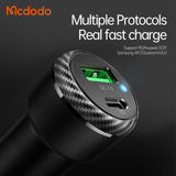Mcdodo 38W Dual Port Car Charger for USB and USB-C