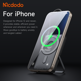 Mcdodo Magnetic Power Bank with Built-in Cable, Stand, and 2 Magnetic Zones