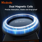 Mcdodo Magnetic Wireless Car Charger for iPhone with Built-in Retractable Cable