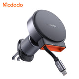 Mcdodo Magnetic Wireless Car Charger for iPhone with Built-in Retractable Cable