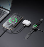 Mcdodo Magnetic Power Bank with Built-in Cable, Stand, and 2 Magnetic Zones