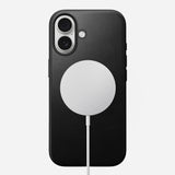 NOMAD Black Modern Leather Case for iPhone 17