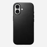 NOMAD Black Modern Leather Case for iPhone 17