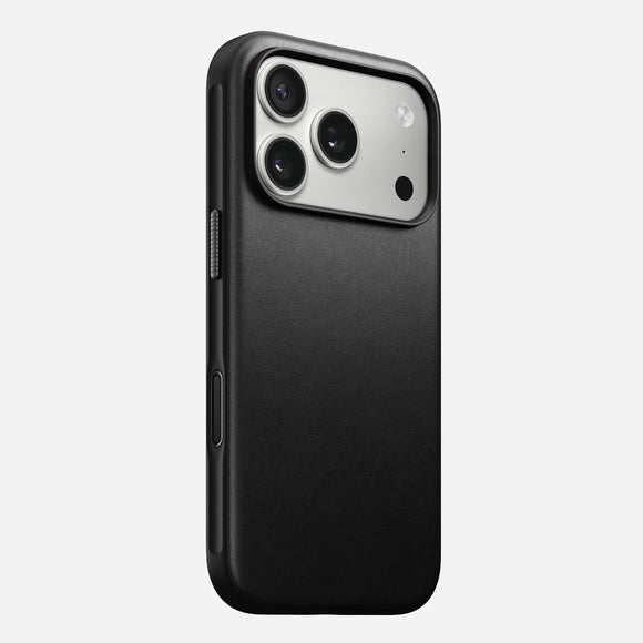 NOMAD Black Modern Leather Case for iPhone 17 Pro Max
