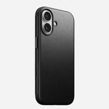 NOMAD Black Modern Leather Case for iPhone 17