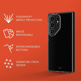 Tech21 EvoCheck Ultra Smokey Black Case for Samsung S24 Ultra