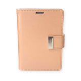 Goospery Mercury MagSafe Rich Diary Wallet Case for iPhone Duo - Rose Gold