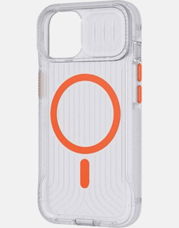Tech21 Evo Max MagSafe Case for iPhone 15 Pro Max - Clear/Orange