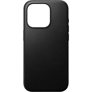 Nomad Modern Leather Case for iPhone 15 Pro Max - Black