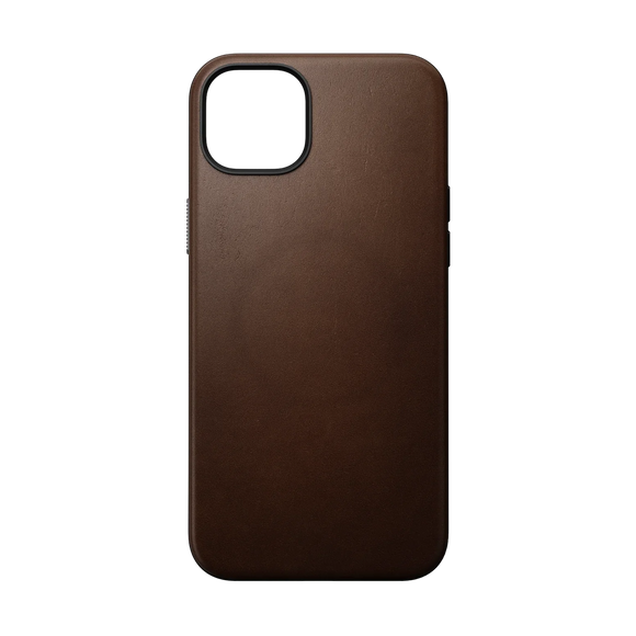 Nomad Modern Leather Case for iPhone 15 Plus - Brown
