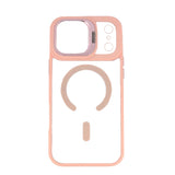 Boomtique Clear Pink Magsafe Kickstand Case for iPhone 17 Pro Max