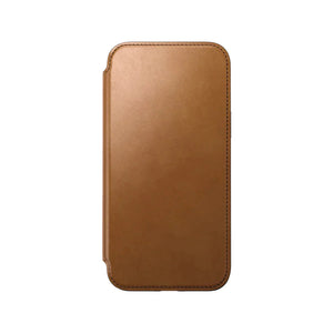 Nomad Modern Leather Folio for iPhone 15 Pro - English Tan
