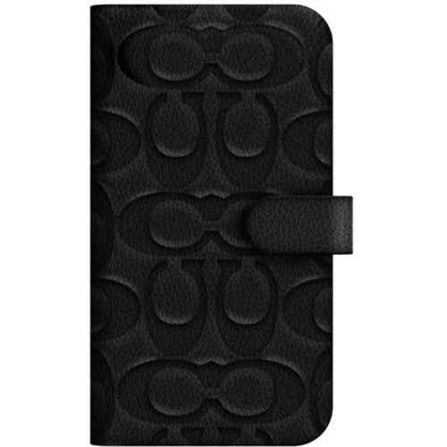 Coach Leather Folio Case for iPhone 13 Pro Max - Black Pebbled
