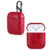 Airpods Protection Case Crocodile Skin Red