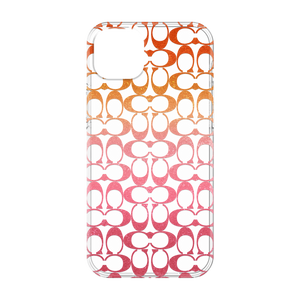 Coach Signature C Pink Ombre Glitter Protective Case for iPhone 14 Plu Coach Signature C Pink Ombre Glitter Protective Case for iPhone 14 Plu