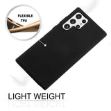Goospery Soft TPU Case Black for Galaxy S22 Ultra