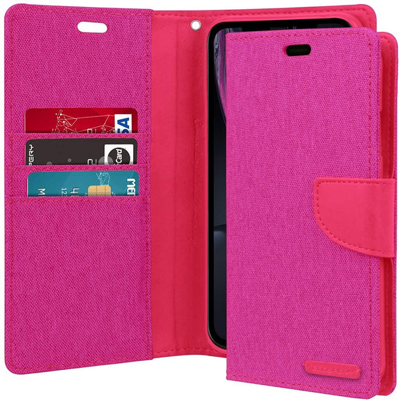 Goospery Canvas Diary Pink for iPhone 12 Mini