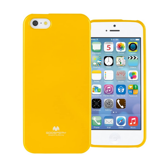 Goospery Mercury Yellow Jelly Case for iPhone 5/5S/SE (2016)